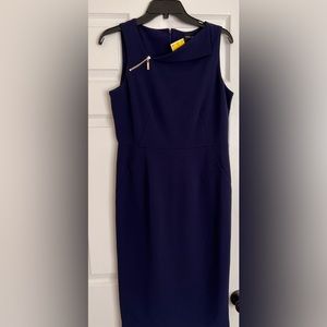 New; Navy blue Ivanka Trump Sheath Dress, Size 6